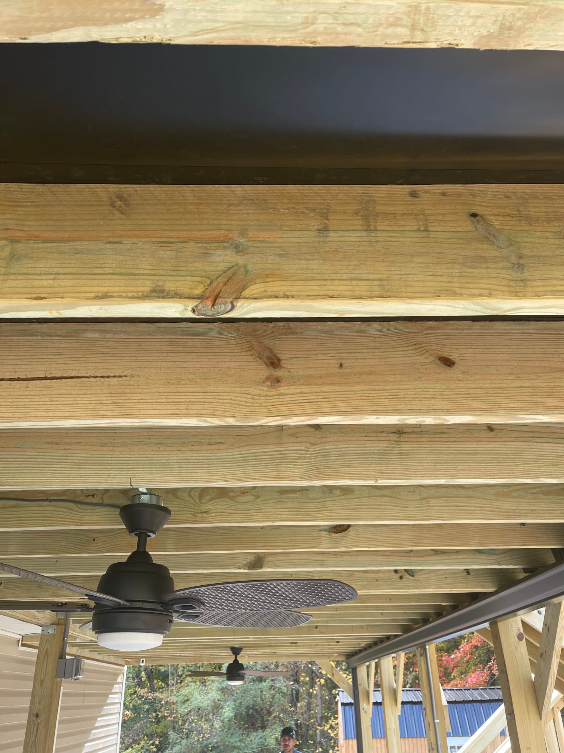 Concrete pad, deck, Trex rain escape - Image 13