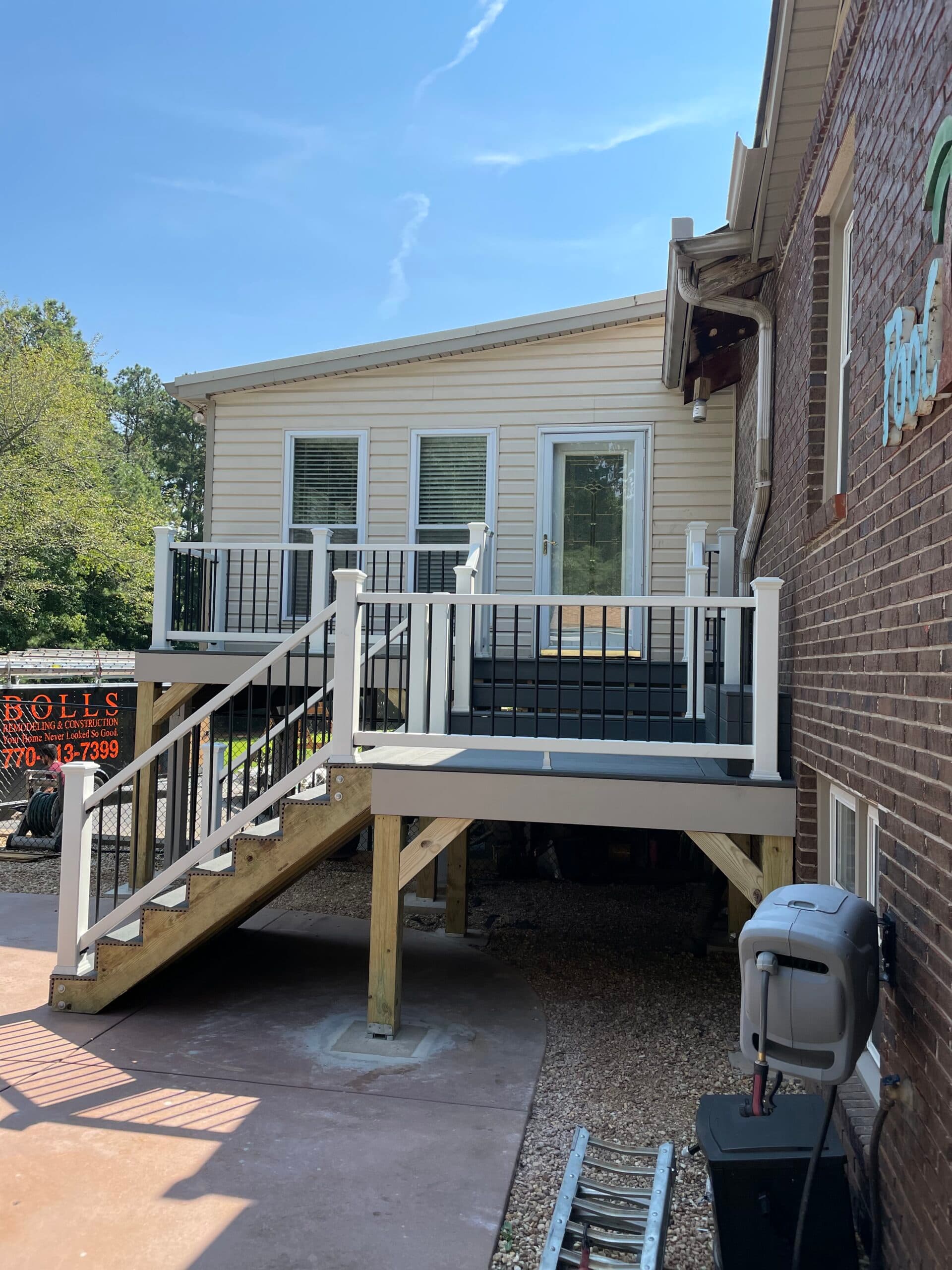 16x4 deck with 6x7 landing