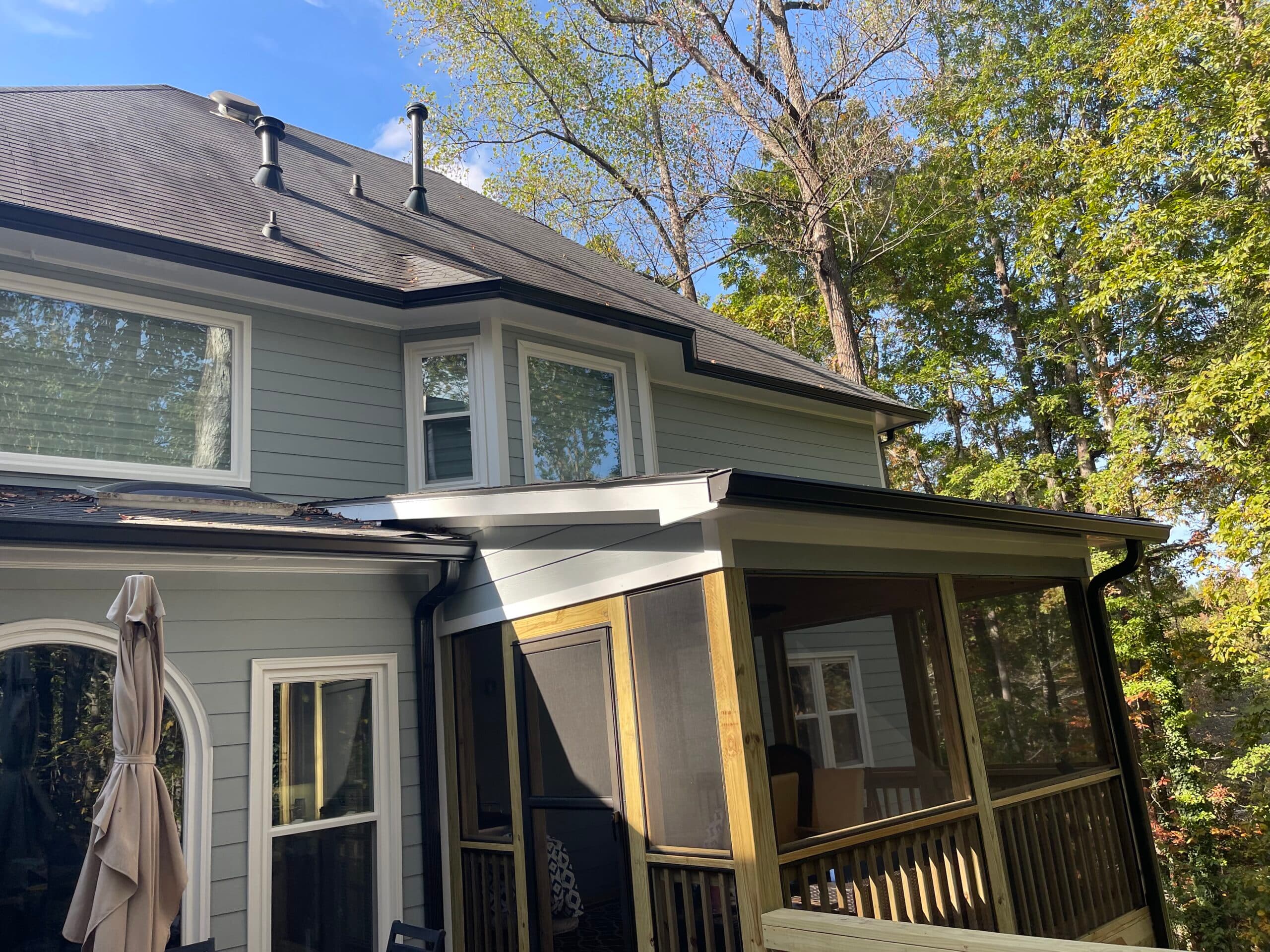 Deck, screen porch and gutters - Image 20