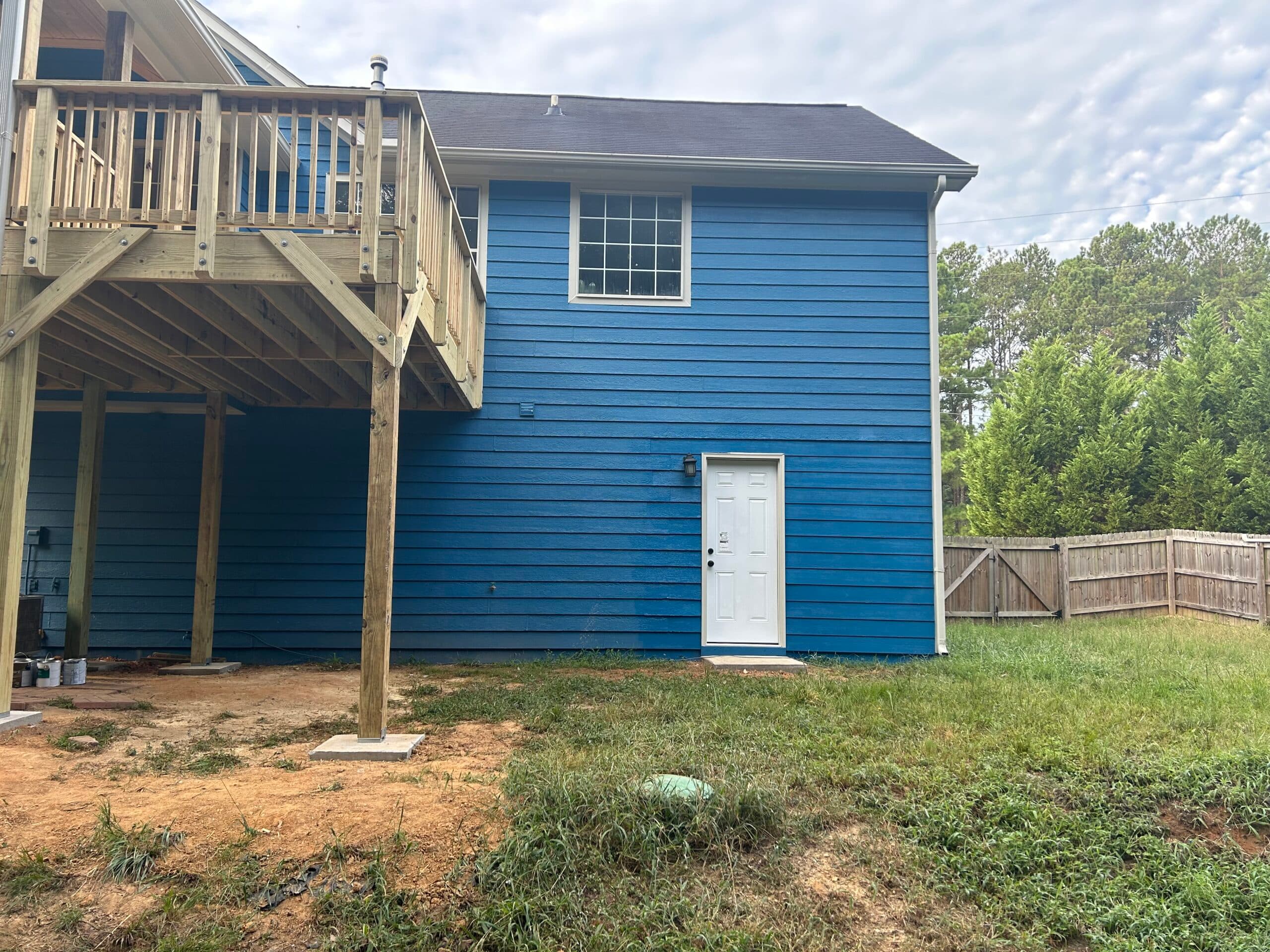 New deck with gable roof - Image 4