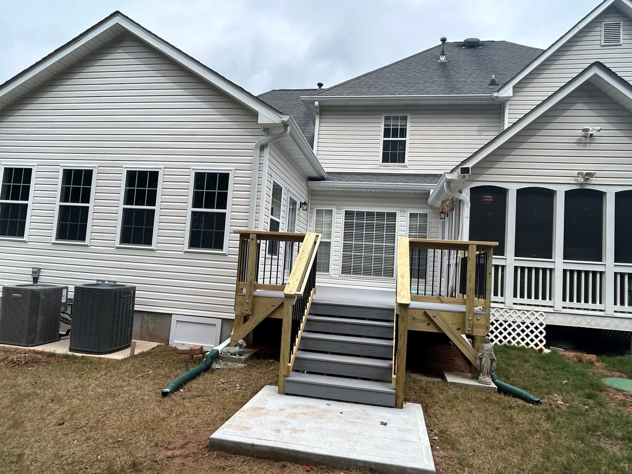 Built 20x16 addition and 12x16 deck