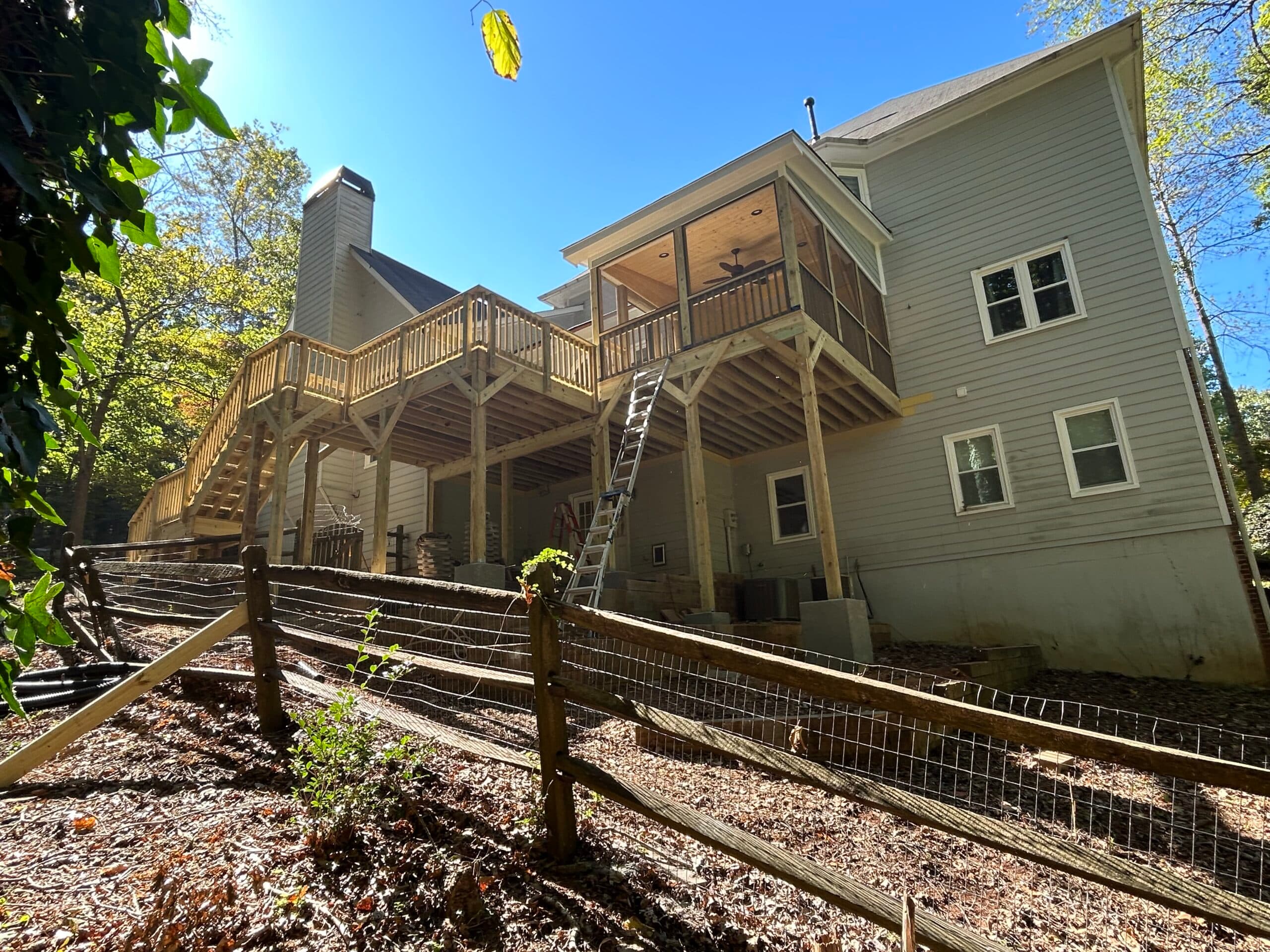 Deck, screen porch and gutters - Image 2
