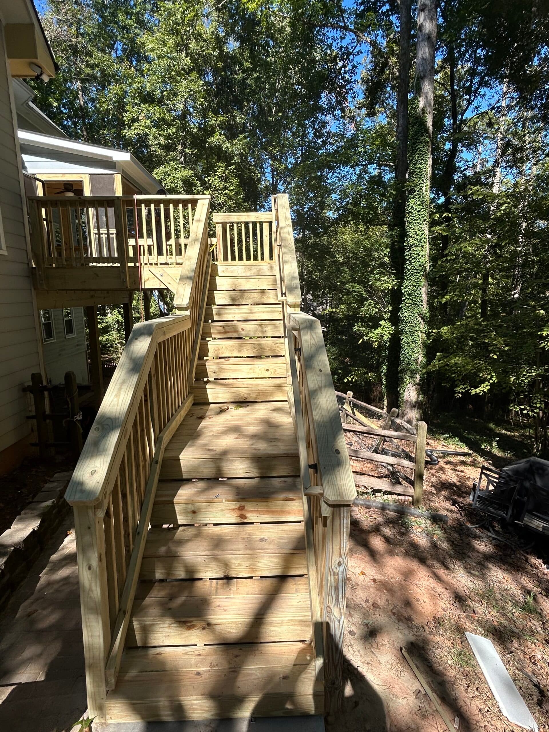 Deck, screen porch and gutters - Image 5