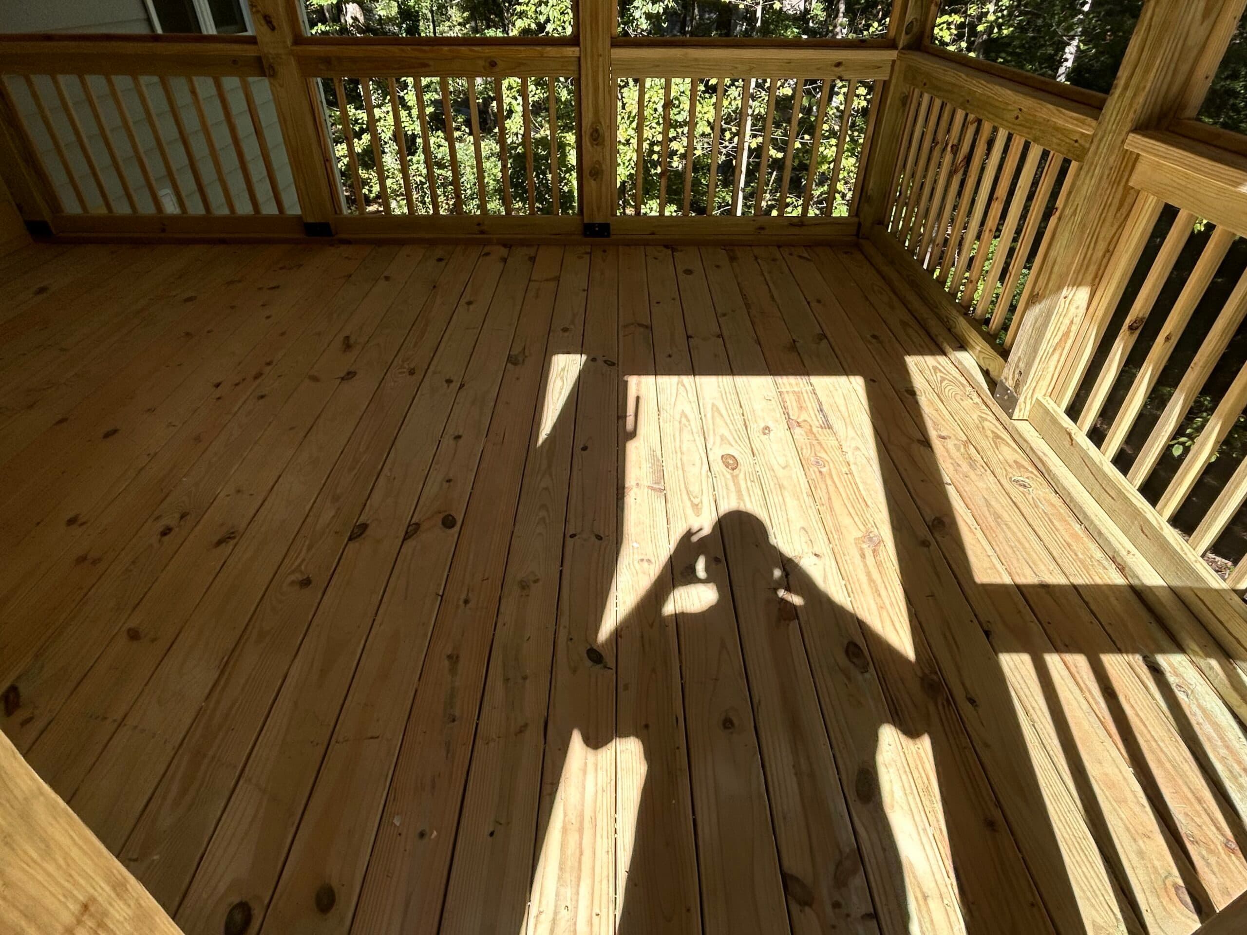 Deck, screen porch and gutters - Image 6