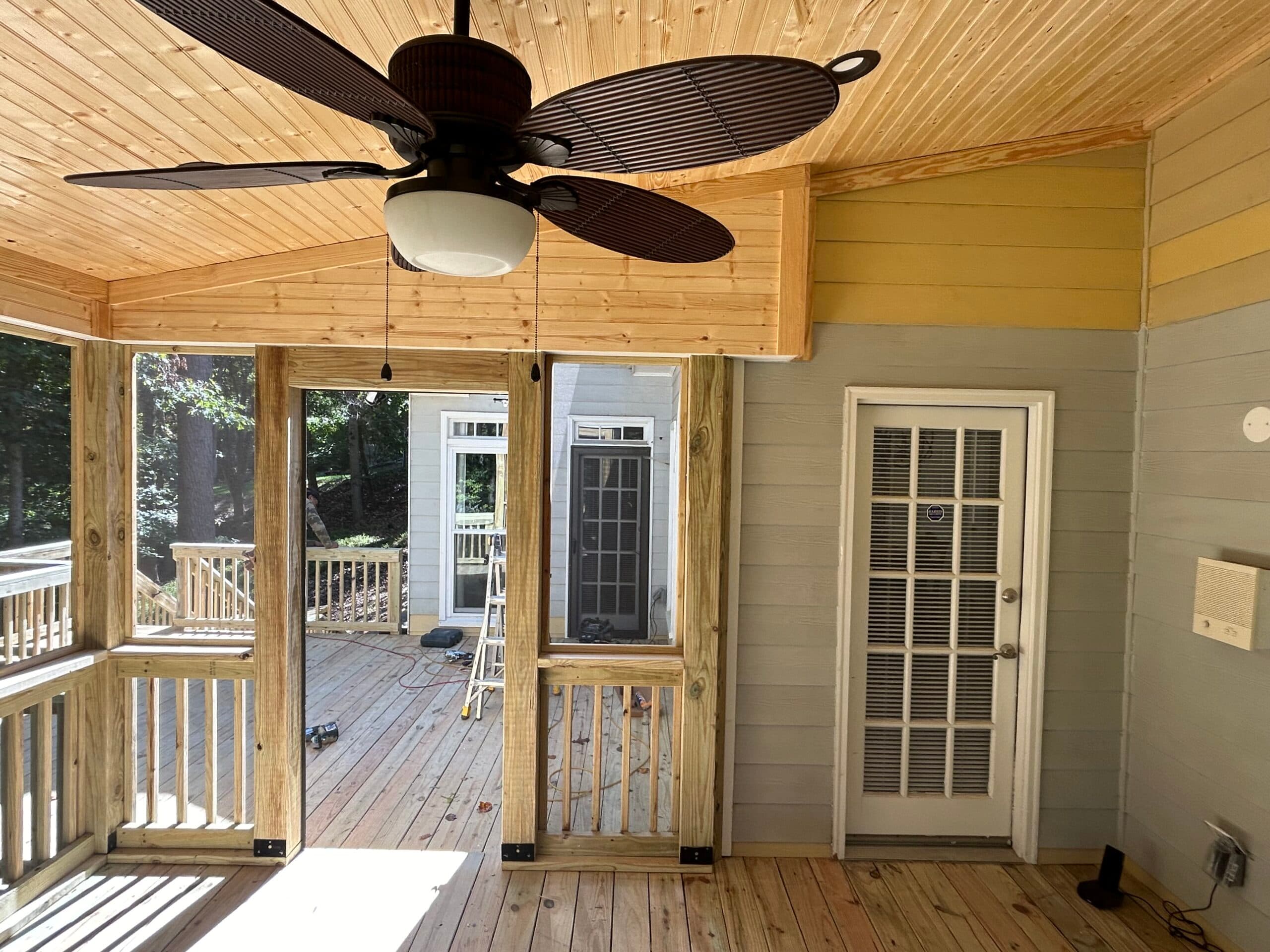 15x18 and 13x15 decks. Built shed roof and screened in 13x15 area - Image 9