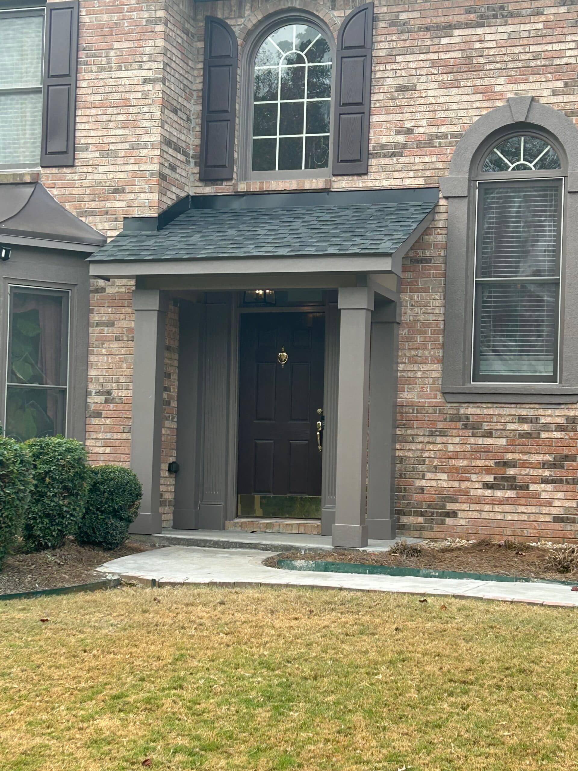 Shed roof over front porch