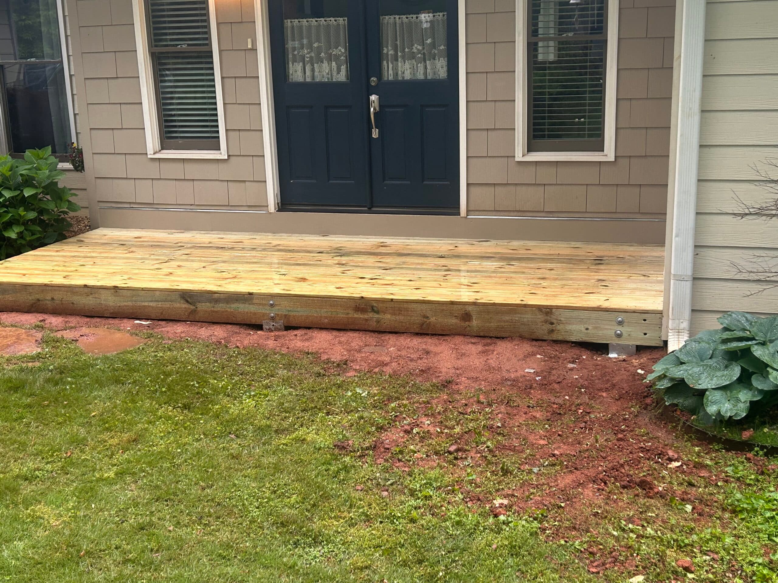 39x12 back deck and 16x6 front porch