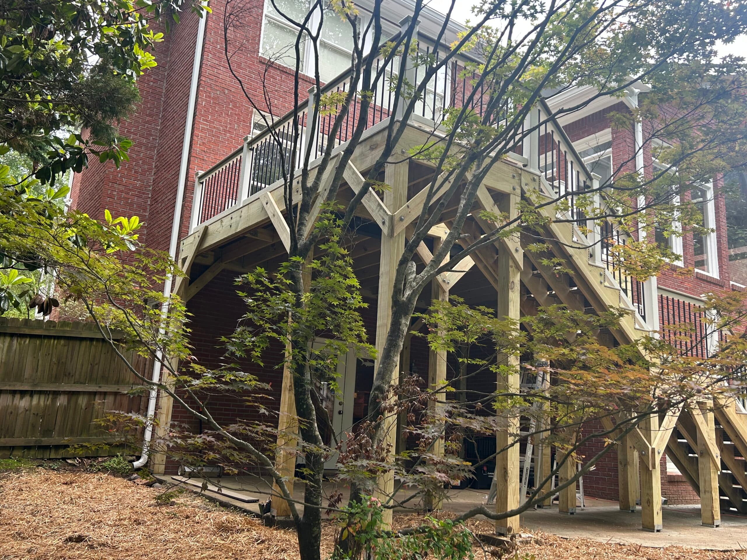 18x12 trex deck and trex rails